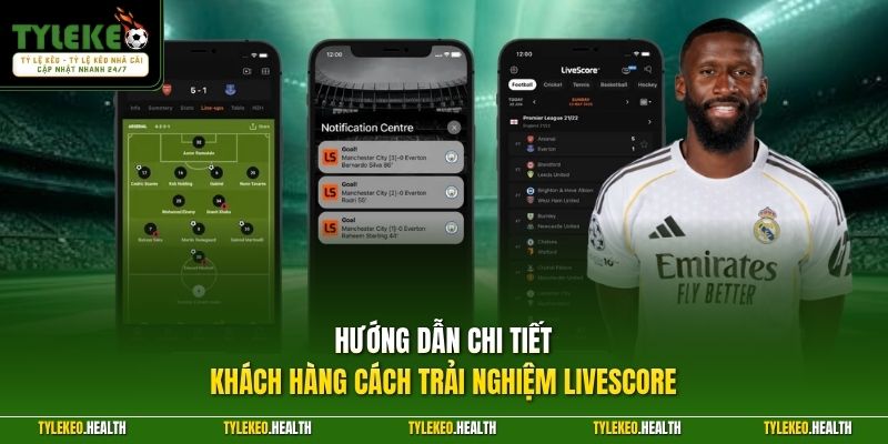 Hướng dẫn chi tiết khách hàng cách trải nghiệm Livescore
