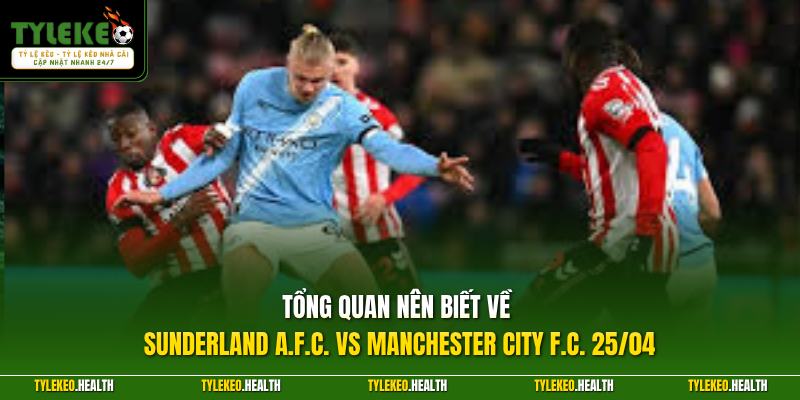 Tổng quan nên biết về Sunderland A.F.C. vs Manchester City F.C. 25/04